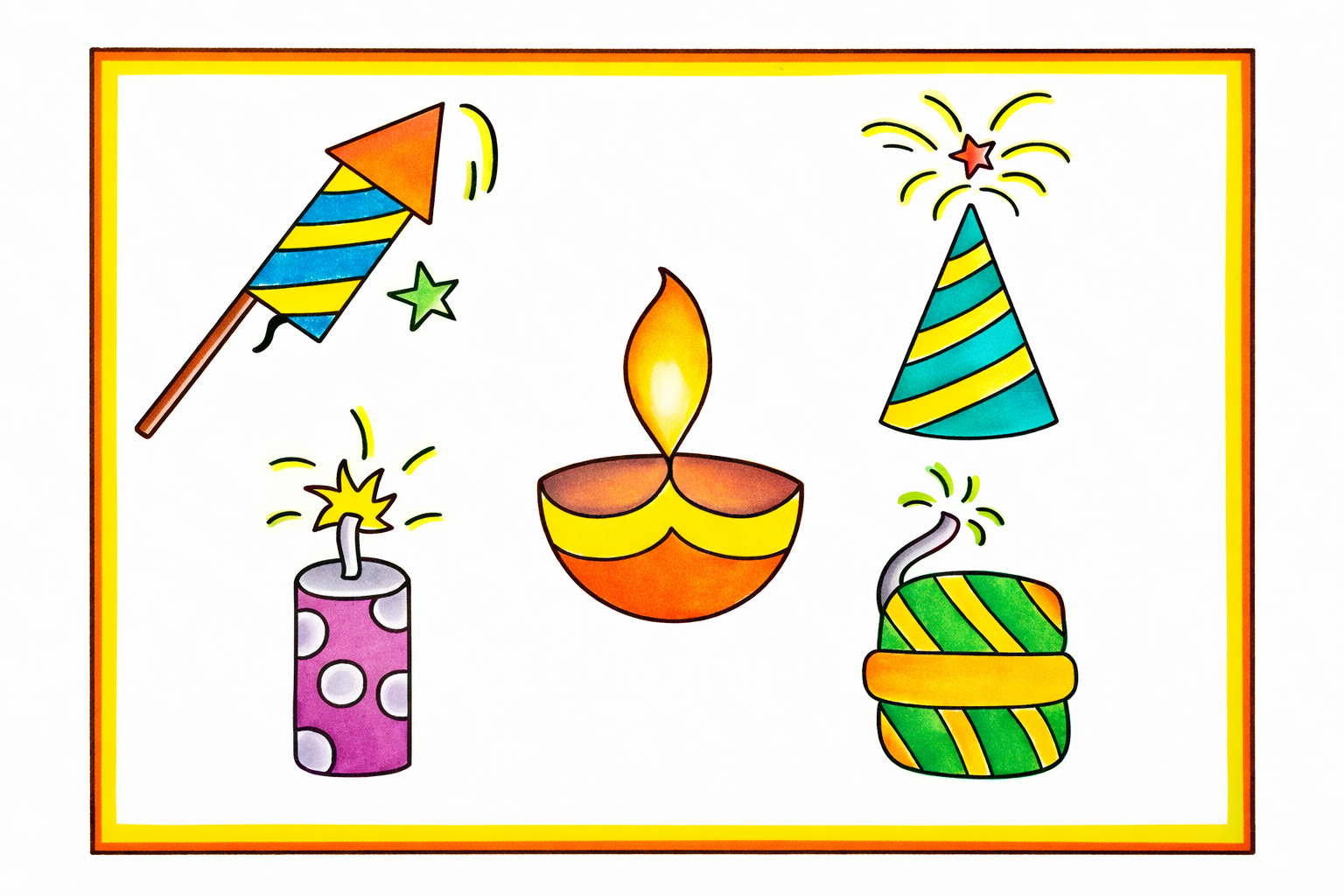 drawing of crackers